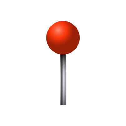 Red location pin icon to represent location for photo shoot in Milos Greece.